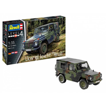 KIT PARA MONTAR REVELL CAMINHÃO LKW GL LEICHT "WOLF" 1/35 116 PEÇAS REV 03277